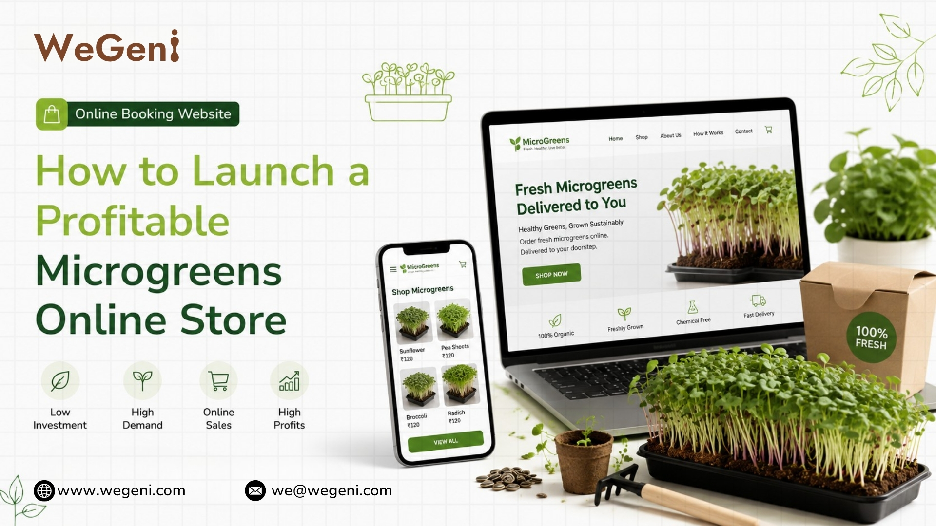 How to Build a Profitable Microgreens eCommerce Website